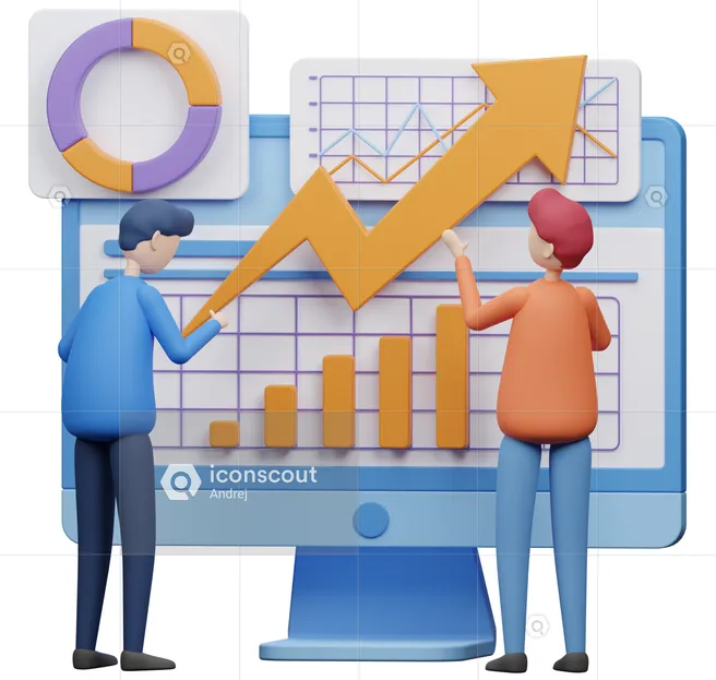 Team members reading charts